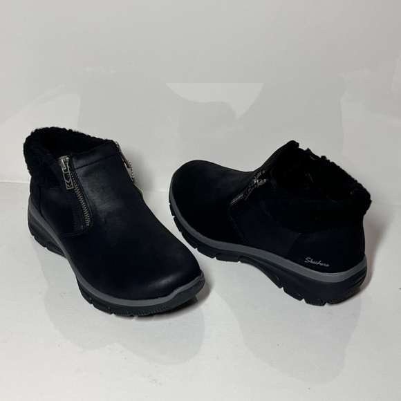 Skechers Easy Going Social Mode Water Repellent Vegan Ankle Boots - Picture 2 of 6